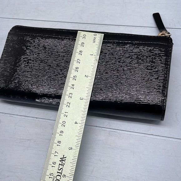 Kate Spade Wallet Large Black Zip Clossure Multi Compartment Leather Lined‎ - Picture 5 of 9